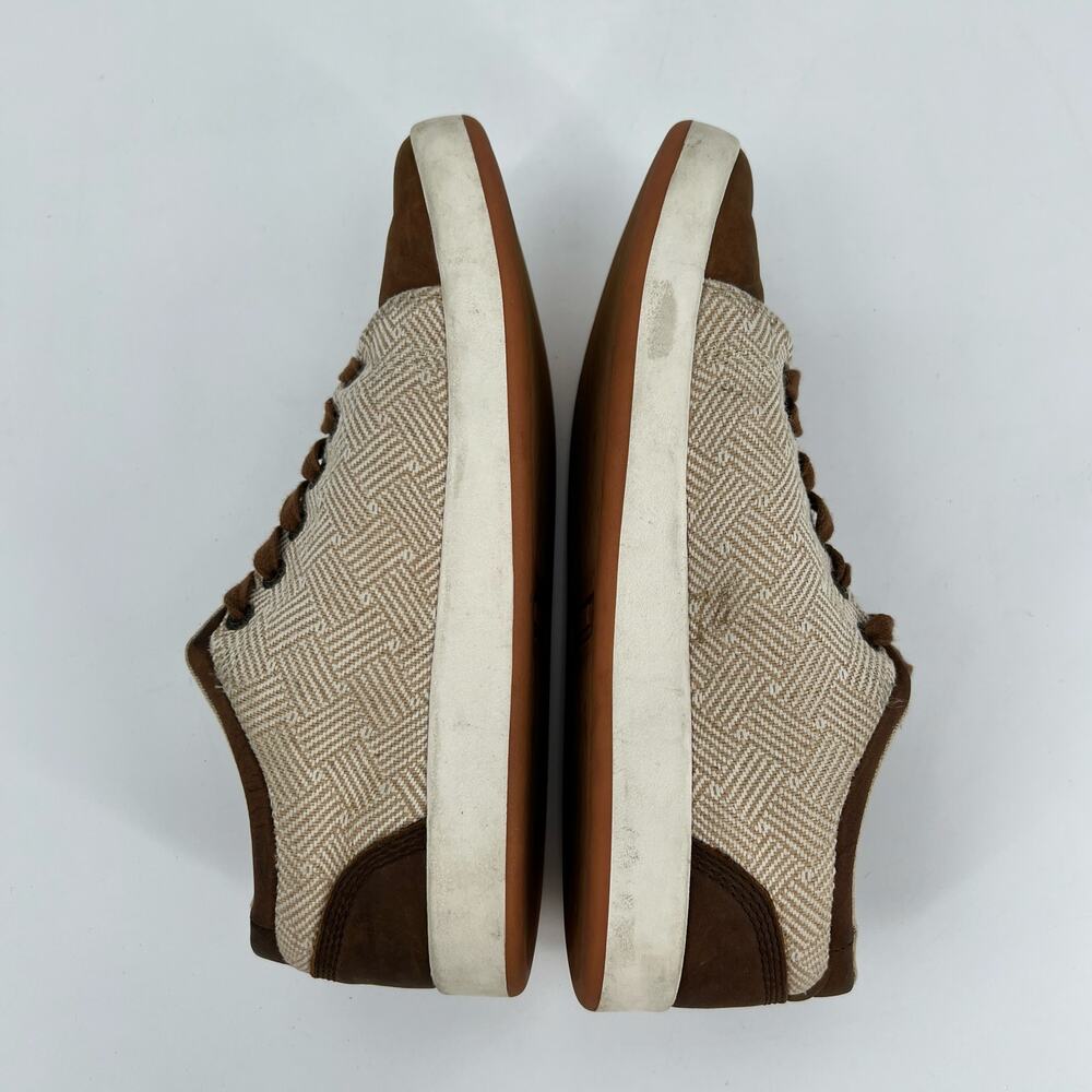 Kodiak Indra Sneaker Womens 9.5 Low Top Textile Brown Leather Canvas Lace Up - Picture 5 of 8